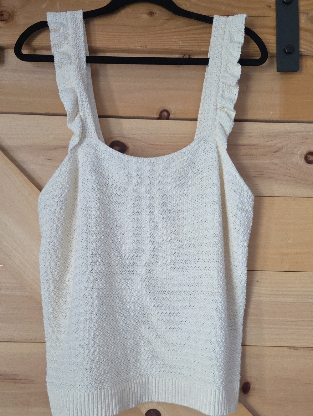 Madewell Crochet Ruffle Tank Size XL